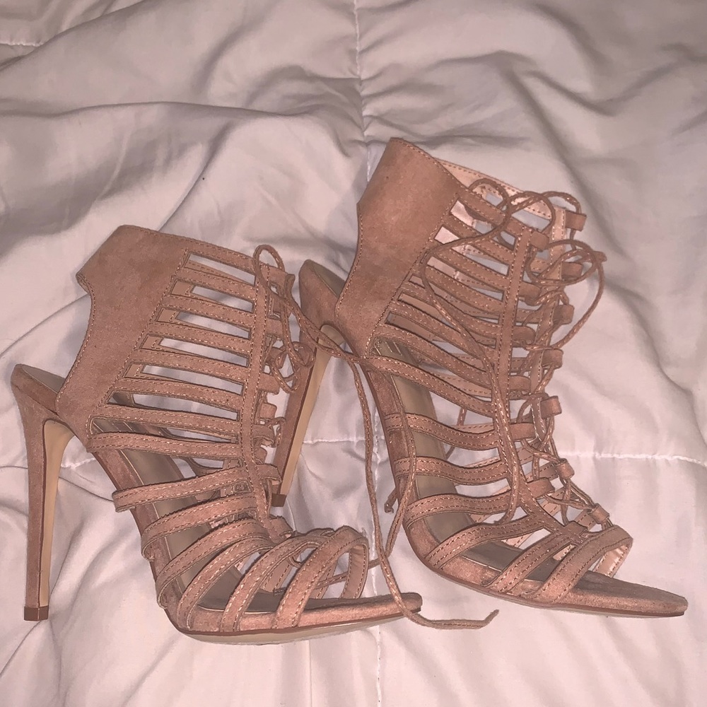 Lace up heels